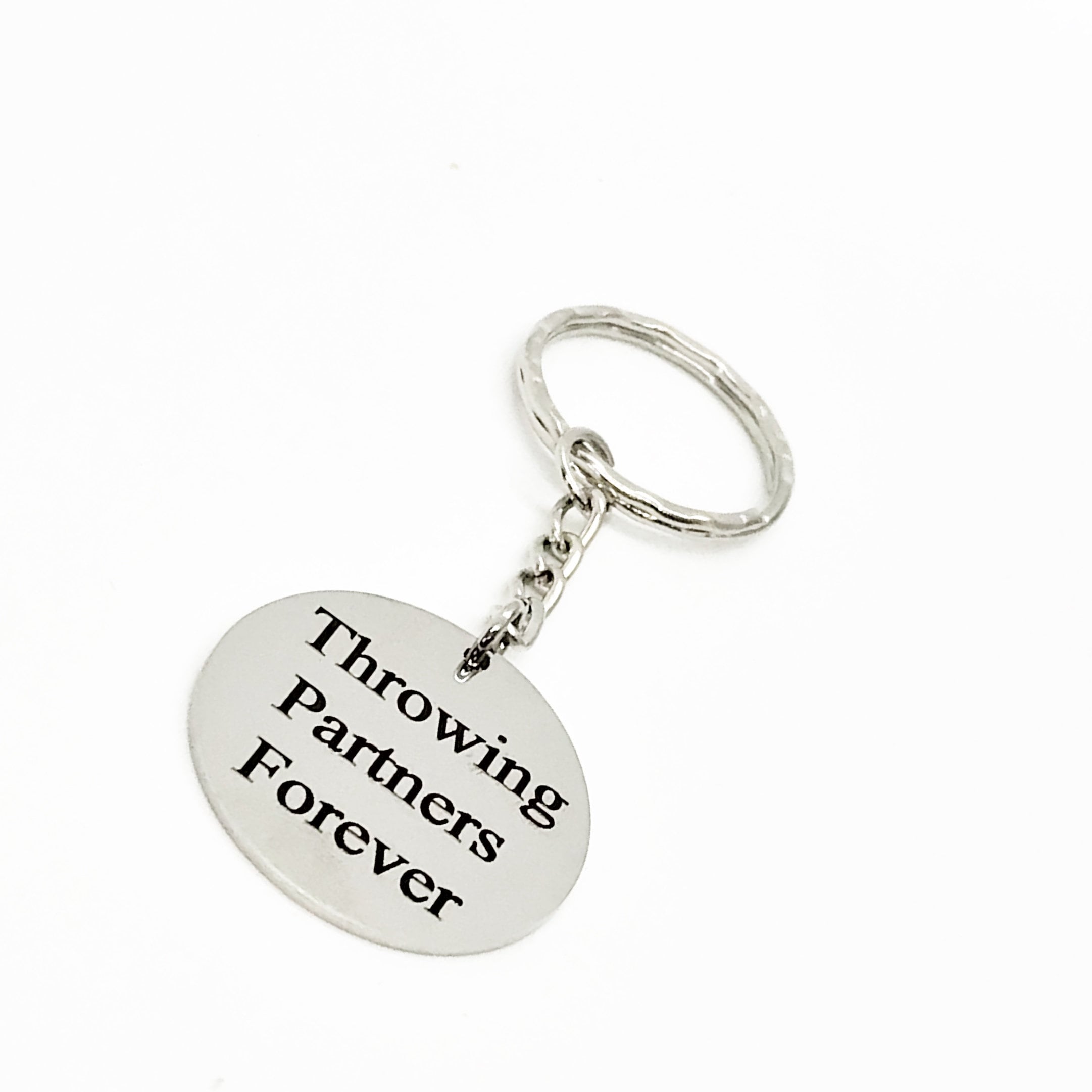 Throwing Partners Forever Keychain, Baseball Keychain, Softball Keychain, Pitcher Catcher Gifts, Father Son Gift, Father Daughter Gift