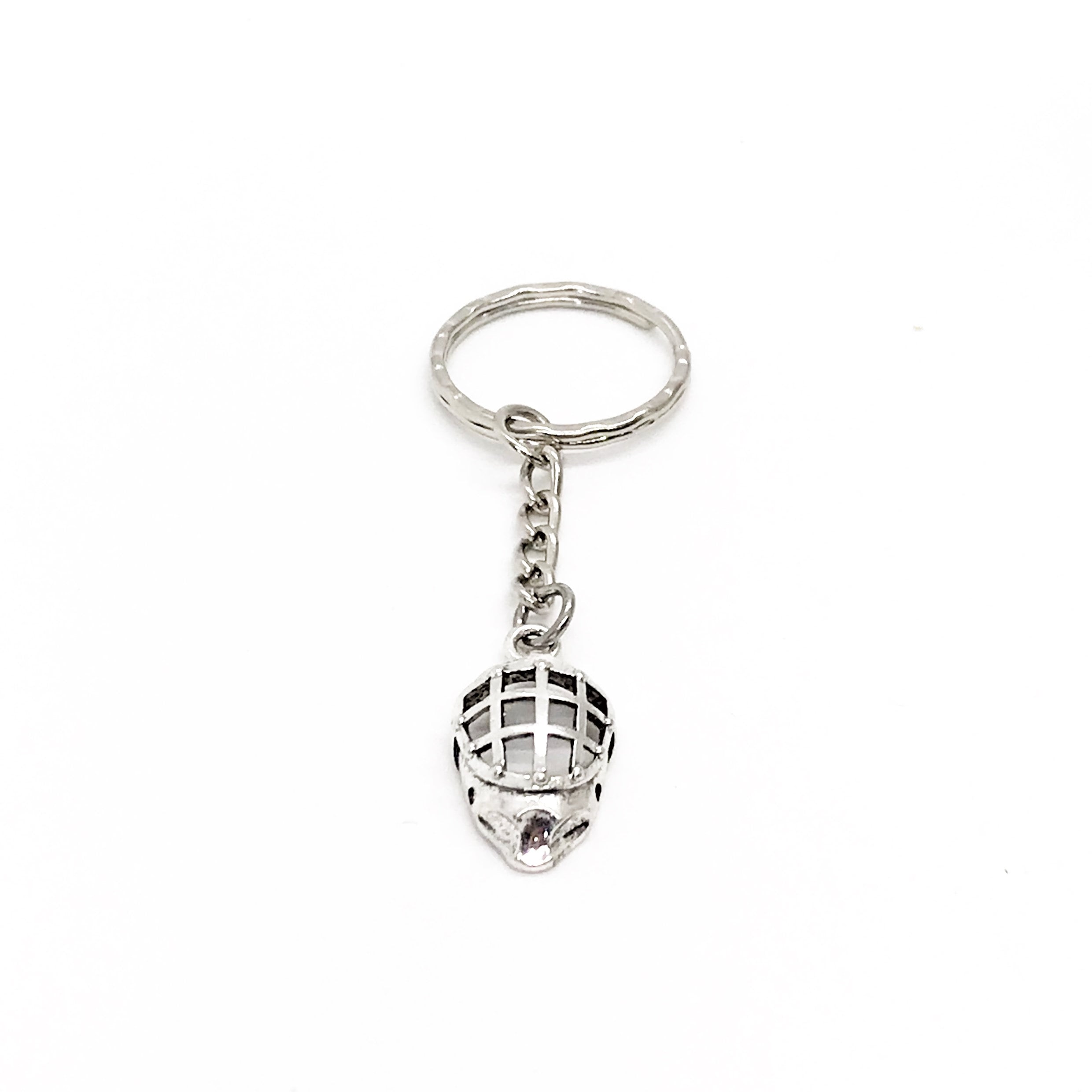 Hockey Player Gift, Hockey Mask Keychain, Hockey Mom Gift, Hockey Girlfriend Gift, Keychain Gift, Catchers Mask Keychain, Baseball Catcher