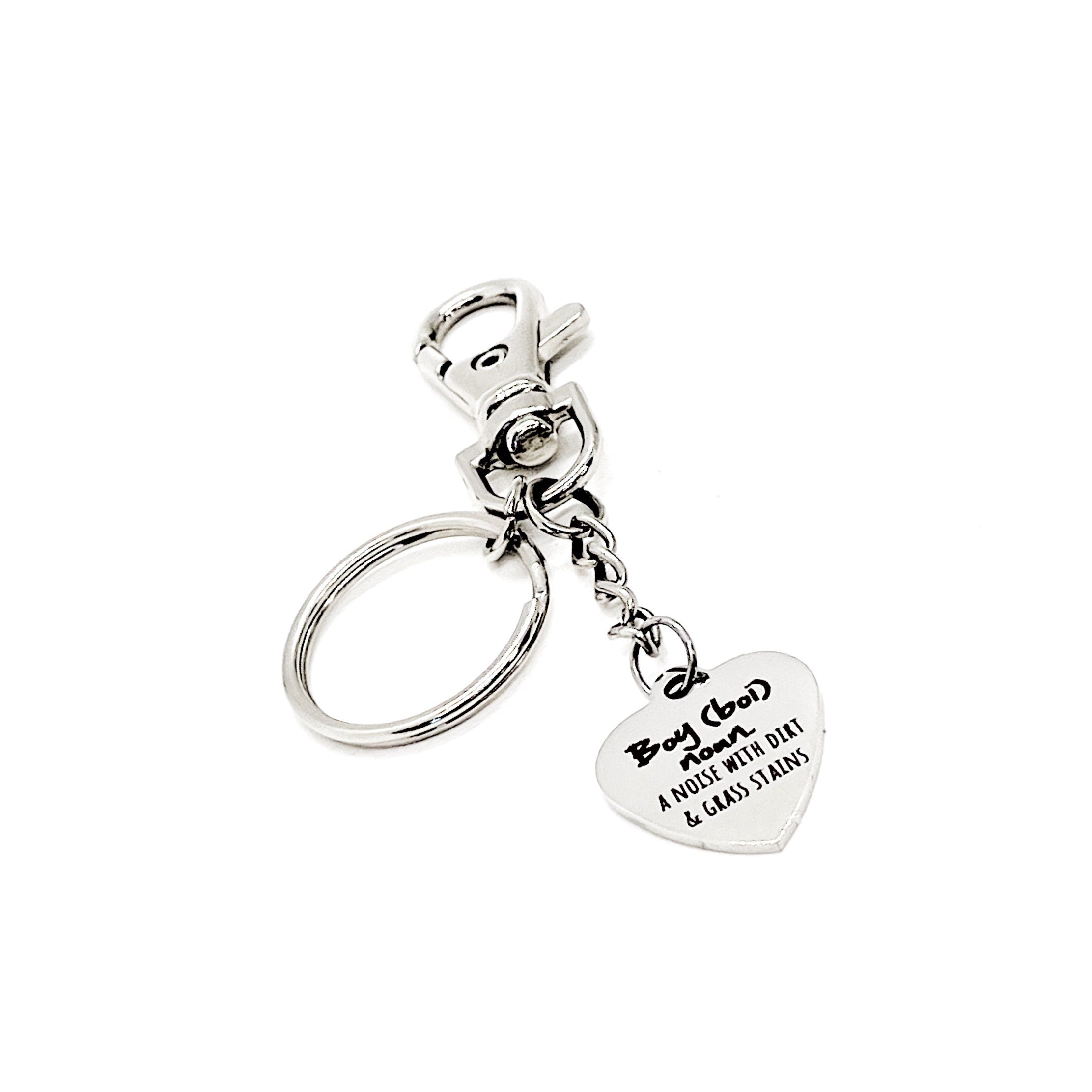 Wife Gift, Boy A Noise With Dirt And Grass Stains Keychain, Baseball Mom Gift, Gift For Her, New Mom Gift, Baby Shower Gift, Baby Reveal