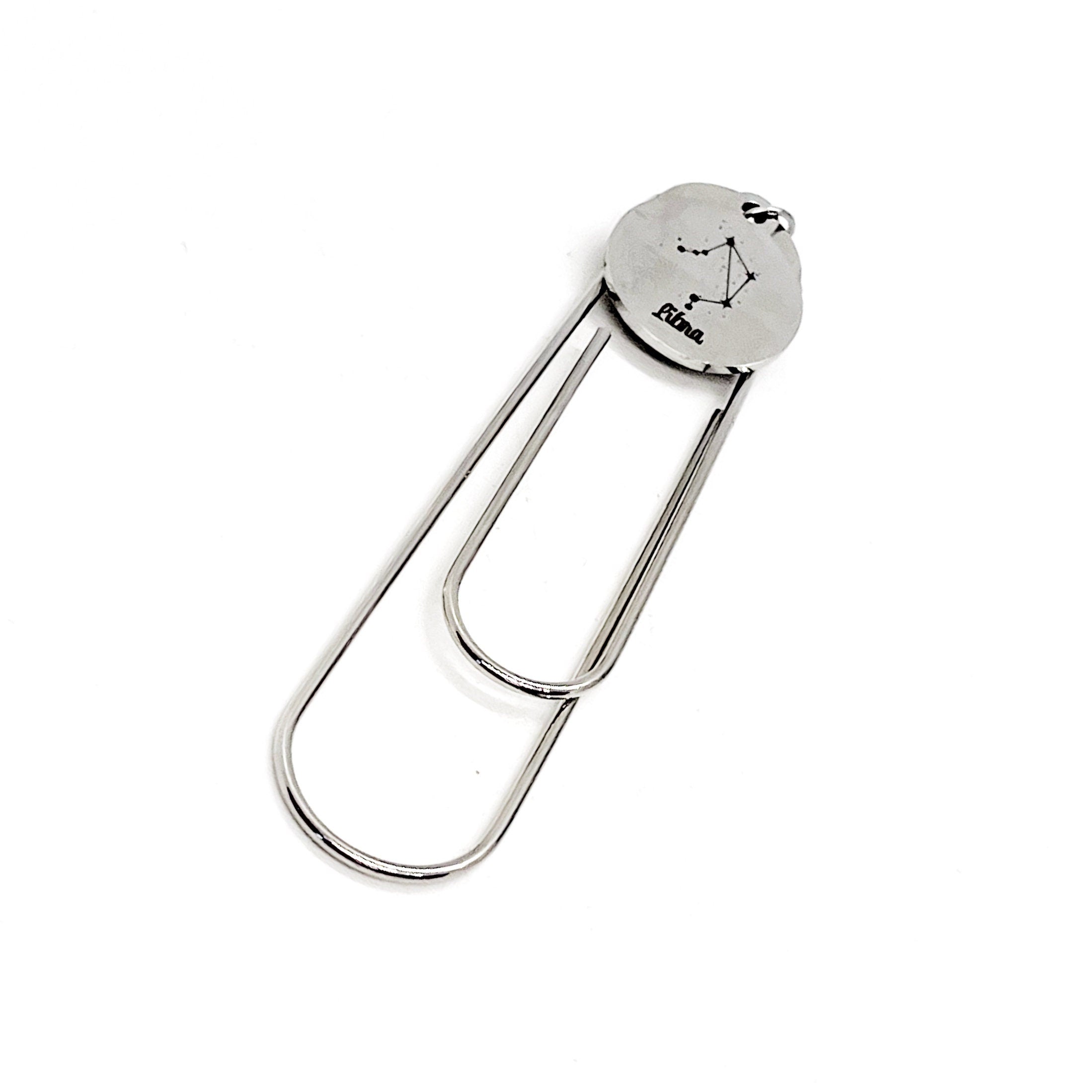 Zodiac Sign Bookmark, Libra Bookmark, Libra Zodiac, Libra Gifts, Reader Gifts, Charm Bookmark, Planner Bookmark, Constellation Gifts