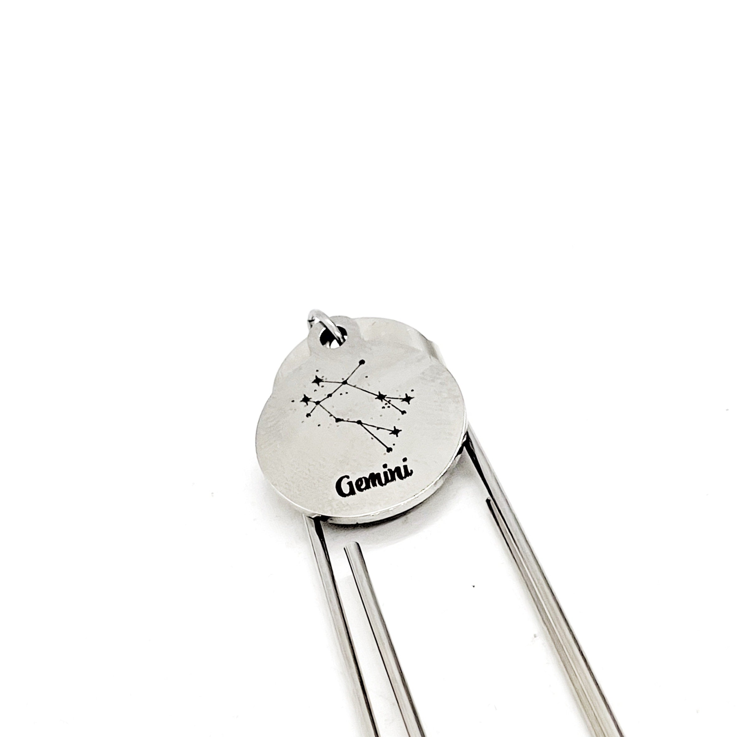 Zodiac Sign Bookmark, Gemini Bookmark, Gemini Zodiac, Gemini Gifts, Reader Gifts, Charm Bookmark, Planner Bookmark, Constellation Gifts