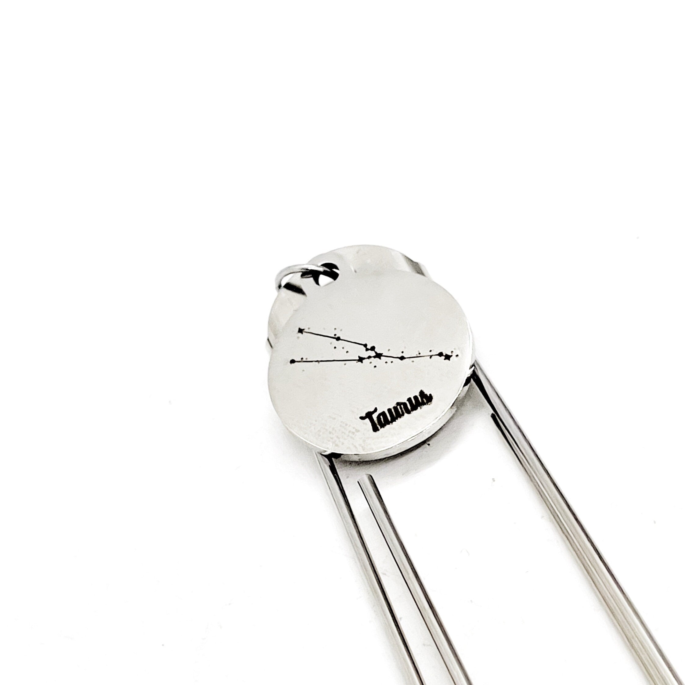 Zodiac Sign Bookmark, Taurus Bookmark, Taurus Zodiac, Taurus Gifts, Reader Gifts, Charm Bookmark, Planner Bookmark, Constellation Gifts