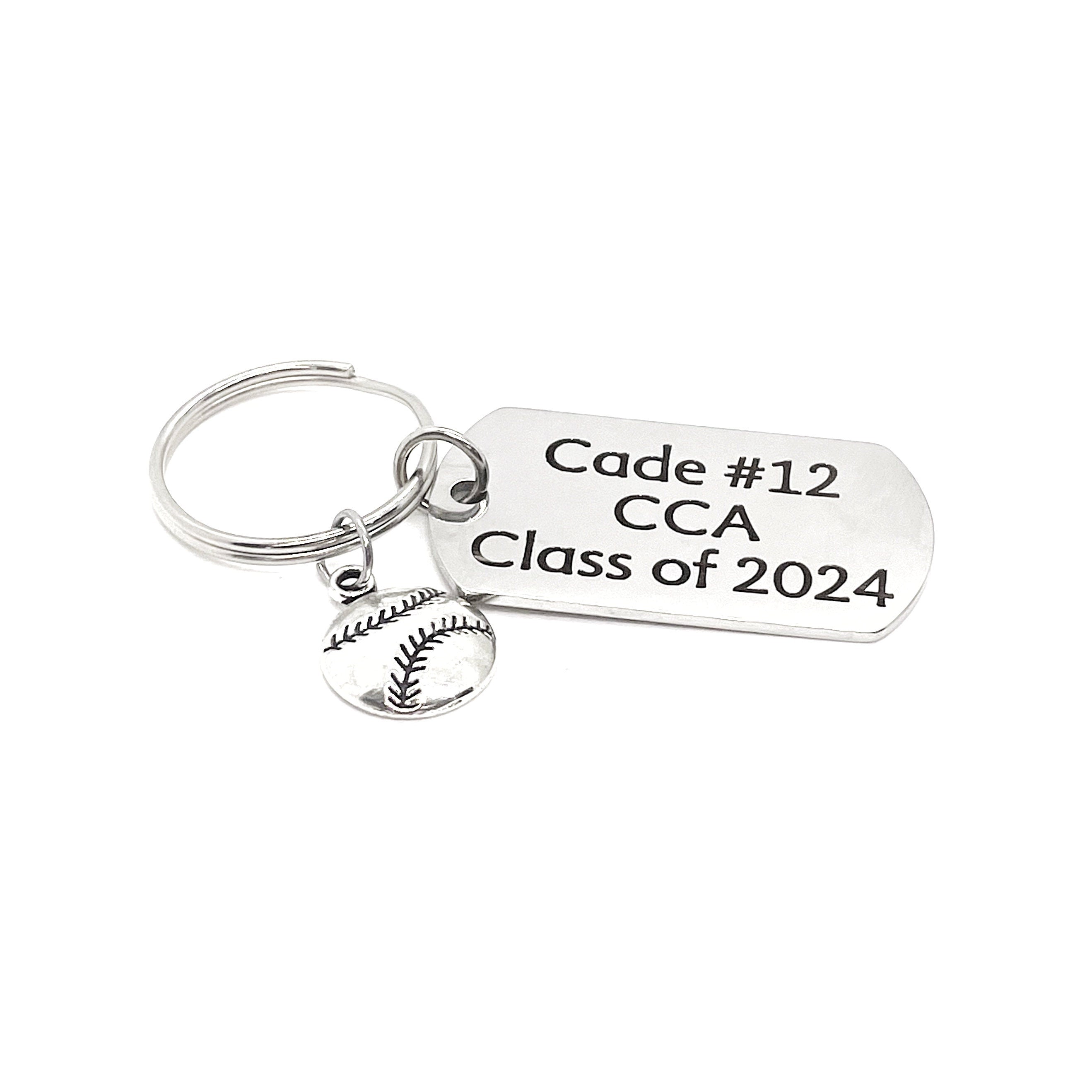 Personalized Baseball Player Gift, Baseball Keychain, Graduate Gift, Senior Keychain, Senior Gift, Sports Senior, Personalized Keychain Gift