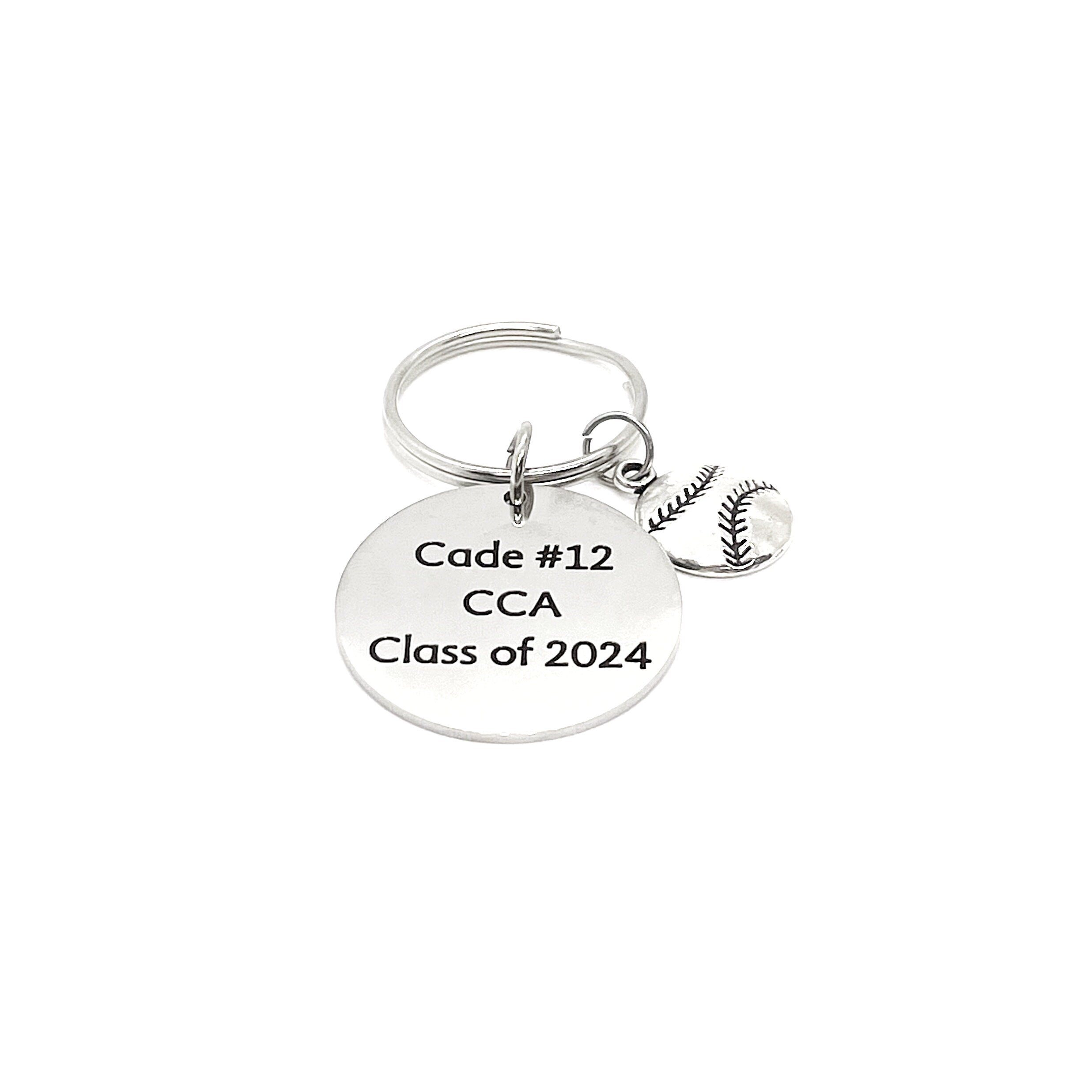 Personalized Baseball Player Gift, Baseball Keychain, Graduate Gift, Senior Keychain, Senior Gift, Sports Senior, Personalized Keychain Gift