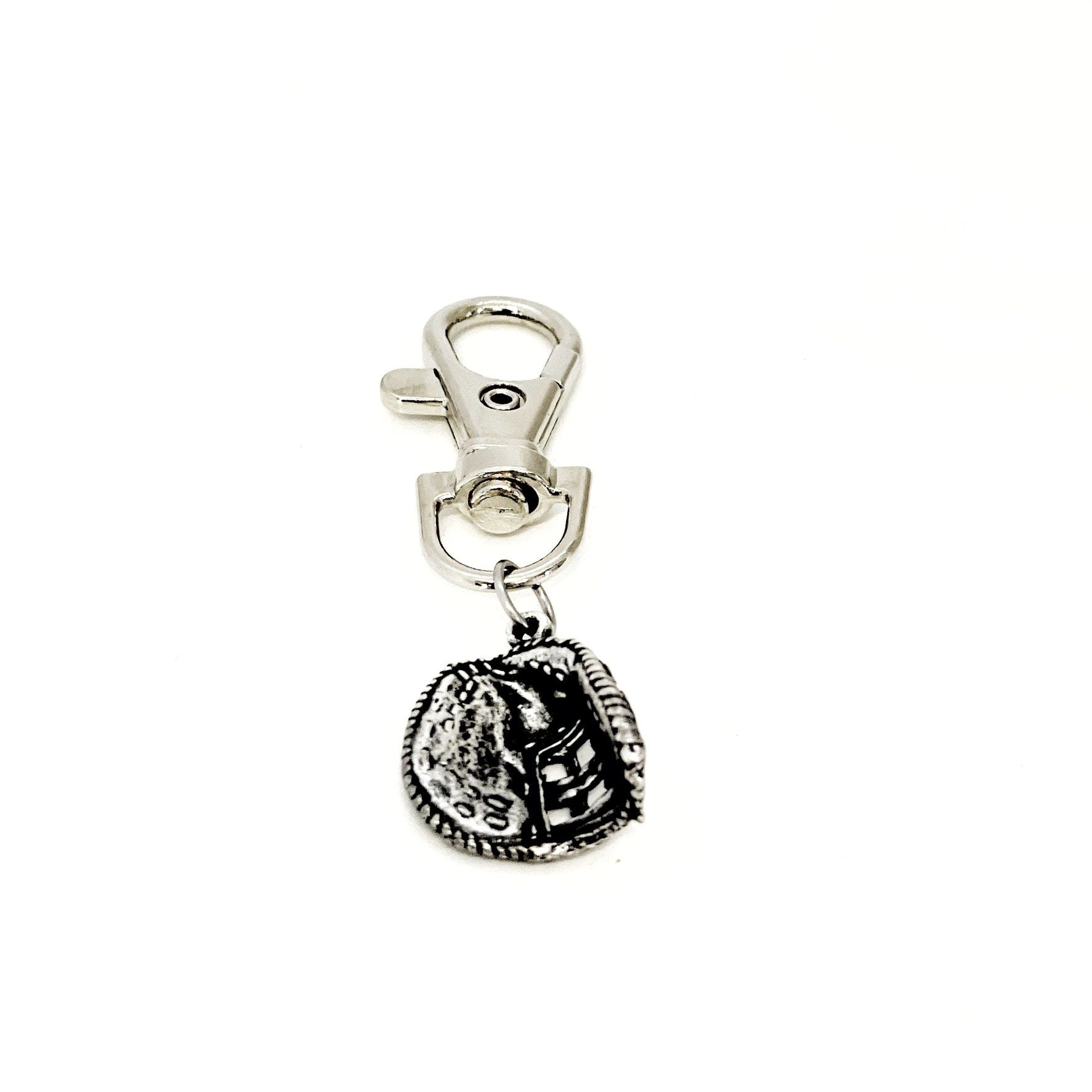 Catcher Clip On Charm, Baseball Catcher, Softball Catcher, Catcher Mom Gift, Student Athlete Gift, Baseball Team, Softball Team, Mitt Charm