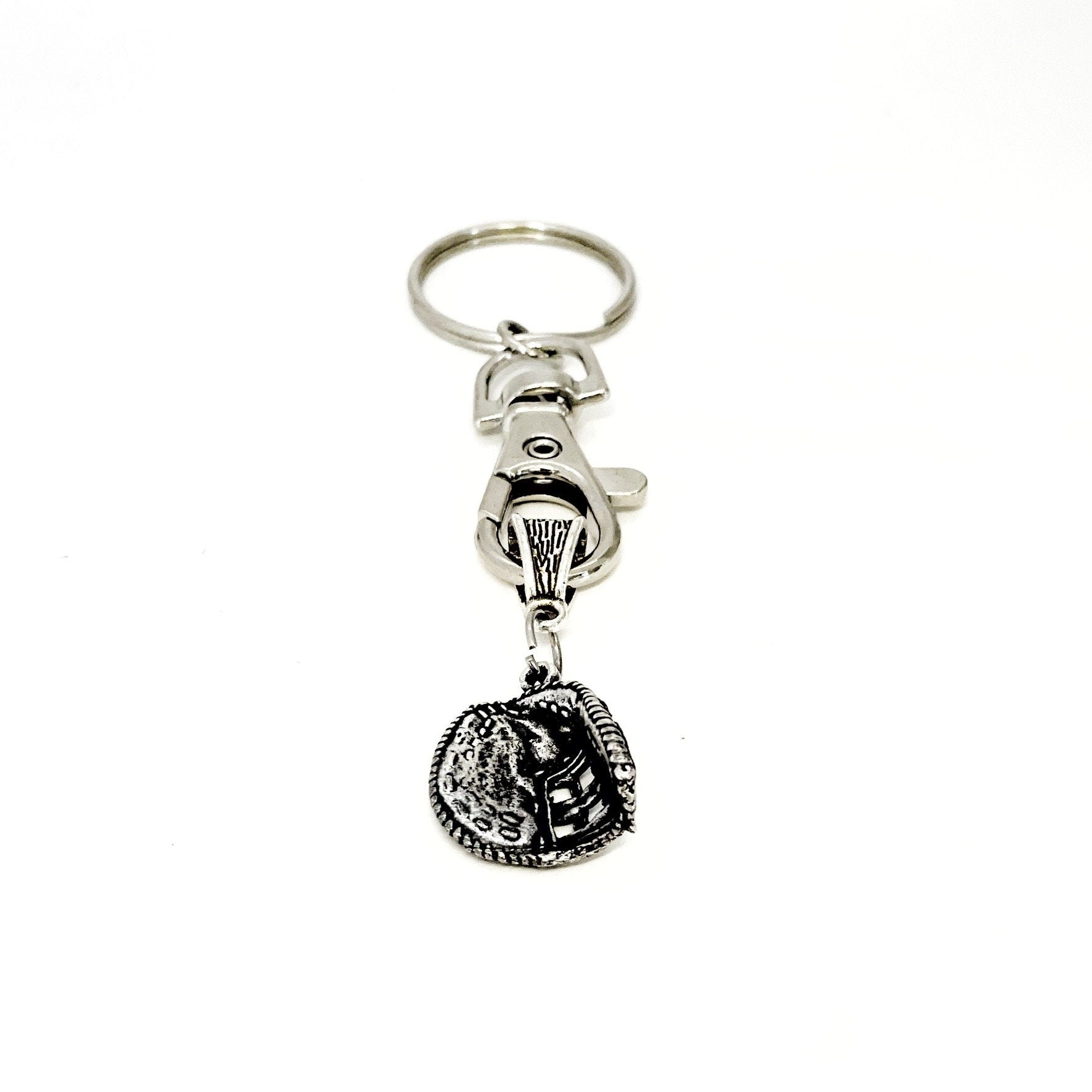Softball Catcher Keychain, Baseball Catcher Keychain, Catcher Mom Gift, Catchers Mitt Charm, Charm Keychain, Student Athlete Gift, New Car