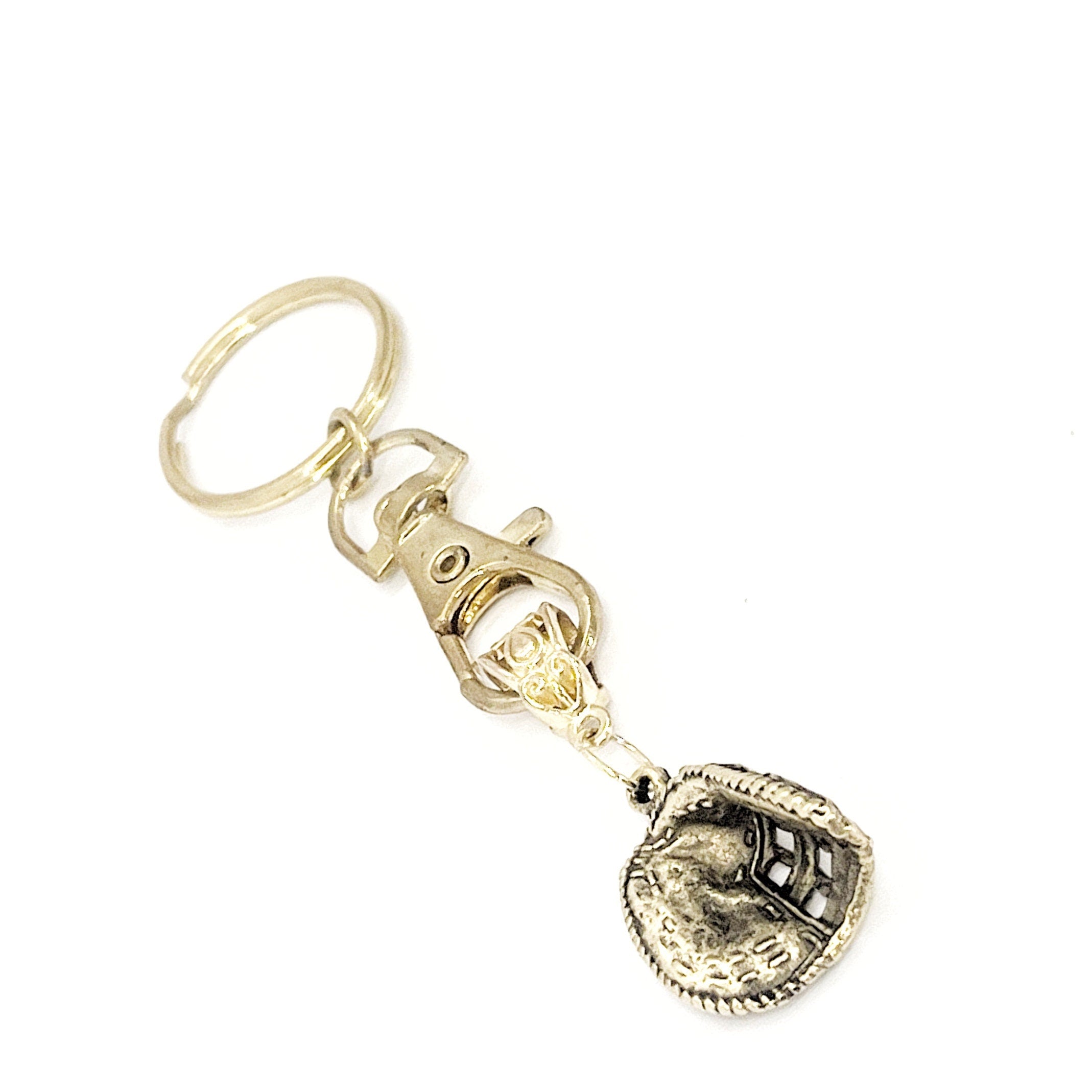 Softball Catcher Mitt Keychain, Baseball Catcher Keychain, Catcher Mom Gift, Catchers Mitt Charm, Charm Keychain, Student Athlete Gift