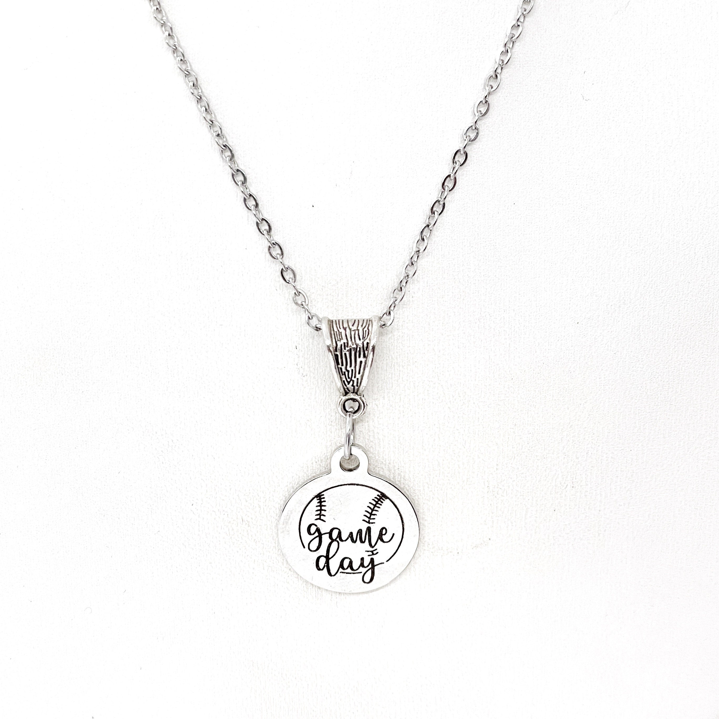 Baseball Mom Gift, Baseball Game Day Necklace, Baseball Girlfriend, Coach’s Wife Gift, Softball Game Day, Softball Player, Softball Mom Gift