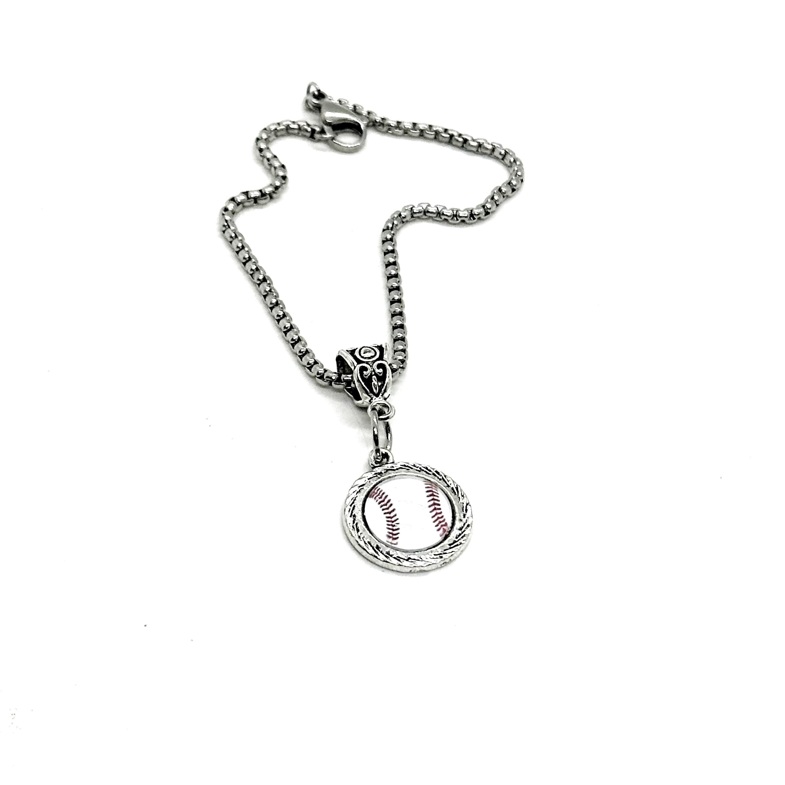 Baseball Mom Cabochon Charm Bracelet, Gift For Her, Sport Mom, Wife, Mama Gift, Baseball Lover, Coachs Wife, Team Mom, Baseball Girlfriend