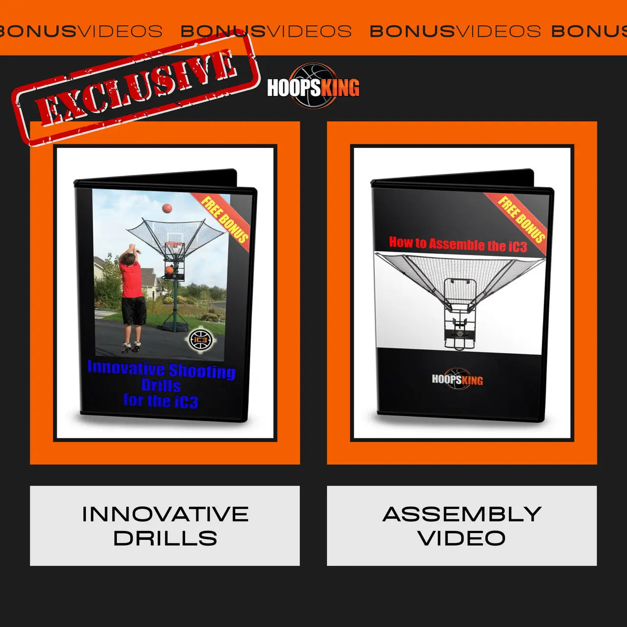 IC3 Basketball Shooting Machine Rebounder