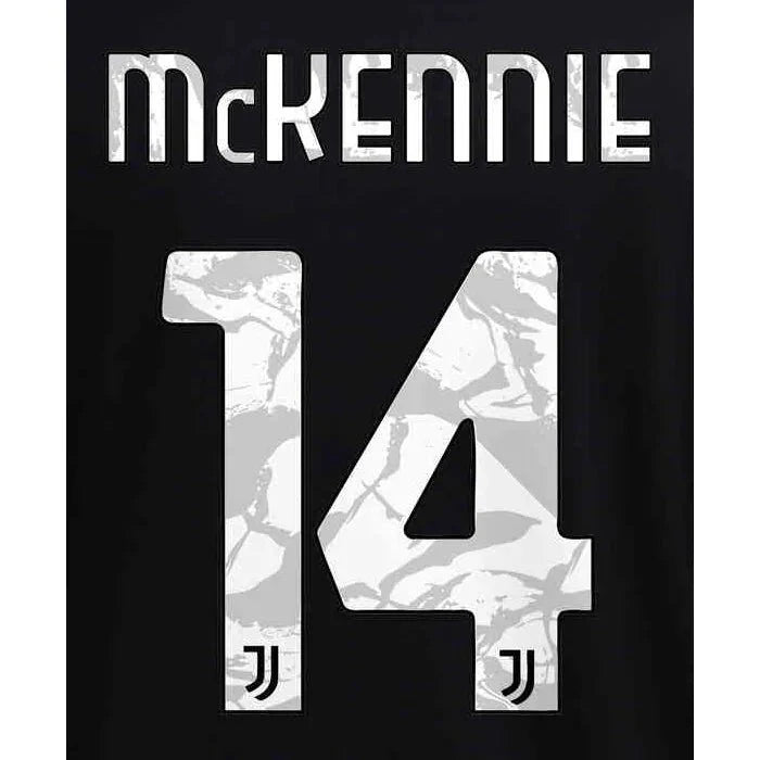Juventus 2021/22 Away McKennie #4 Jersey Name Set