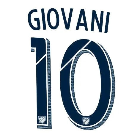 LA Galaxy 2015/19 Home Giovani #10 Jersey Name Set