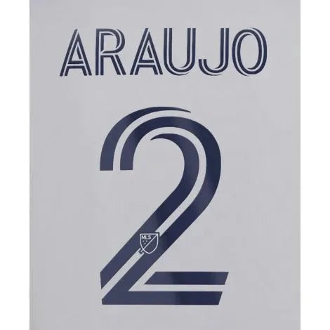 LA Galaxy 2022/24 Home Araujo #2 Jersey Name Set