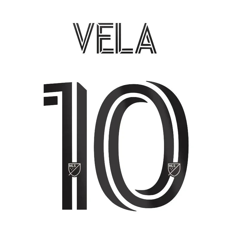 LAFC 2021/22 Away Vela #10 Jersey Name Set