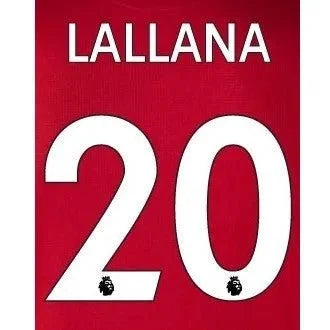 Liverpool 2018/19 Home Lallana #20 Jersey Name Sets
