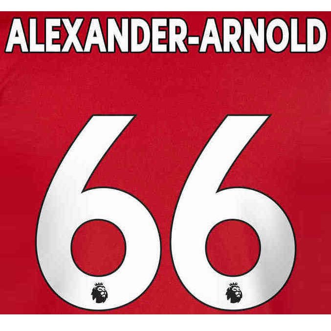 Liverpool 2019/22 Home Alexander-Arnold #66 Youth Jersey Name Set White