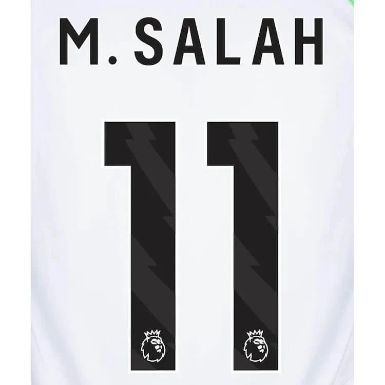 Liverpool 2023-Away Salah #11 Jersey Name Set-Black