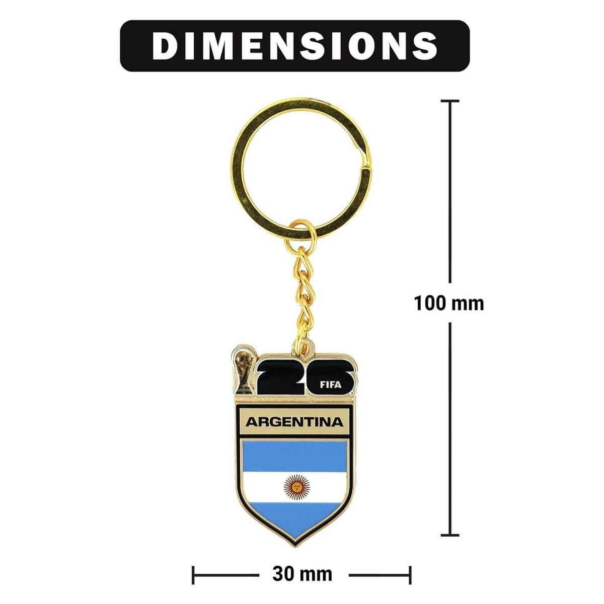 Logo Brands 2026 FIFA World Cup Argentina Flag Keychain