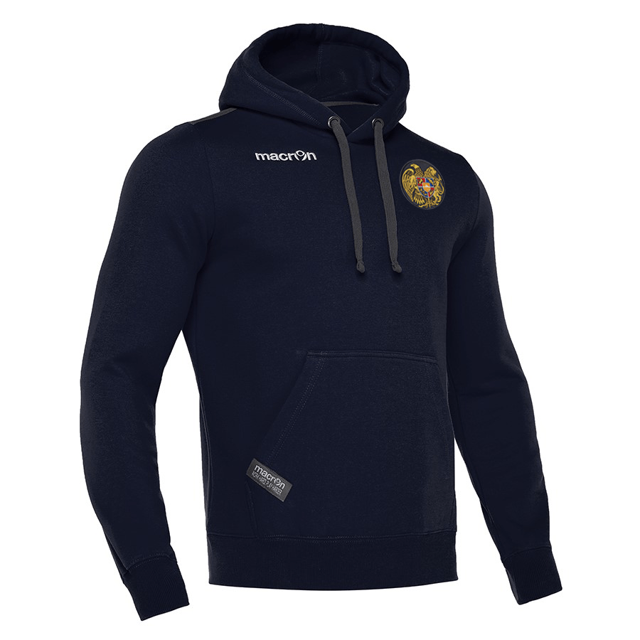 Macron 2022 Armenia SKA Hoodie with Crest - Navy