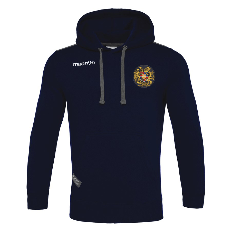 Macron 2022 Armenia SKA Hoodie with Crest - Navy