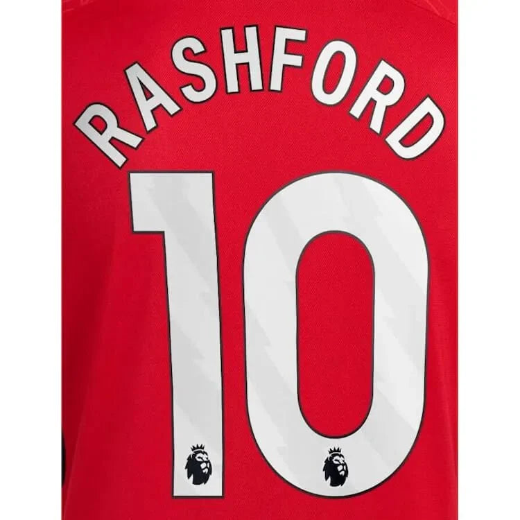 Man United 2019/22 Home Rashford #10 Jersey Name Set