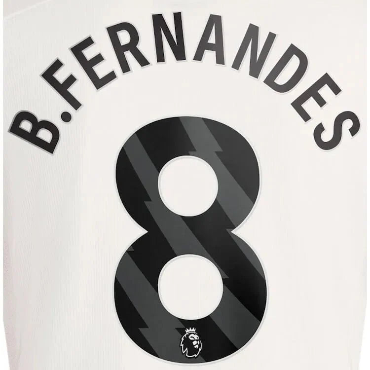 Manchester United 2023-Third B. Fernandes #8 Jersey Name Set-Black