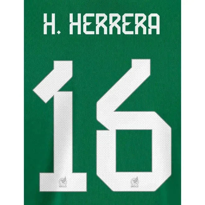 Mexico 2022-23 Home H. Herrera #16 Jersey Name Set