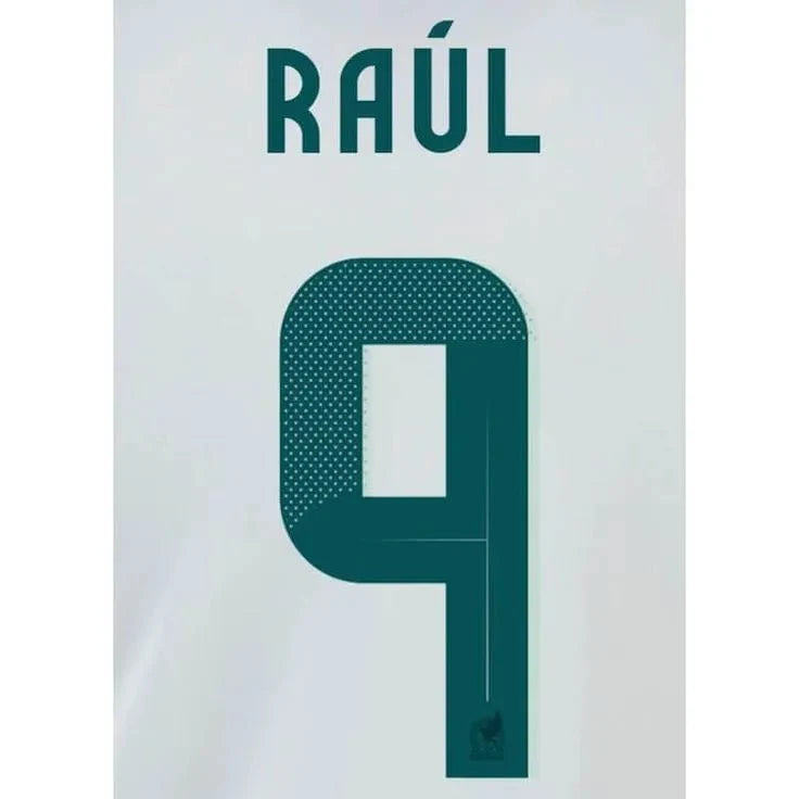 Mexico 2024/25 Away Raul #9 Youth Jersey Name Set