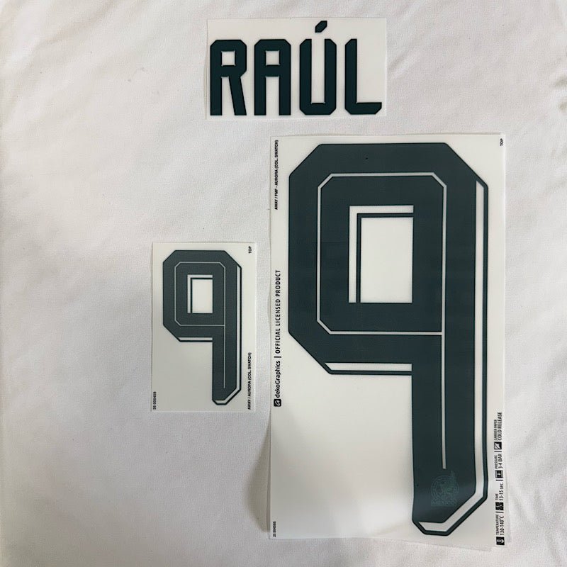 Mexico 2026- Away RAUL #9 Official Name Set