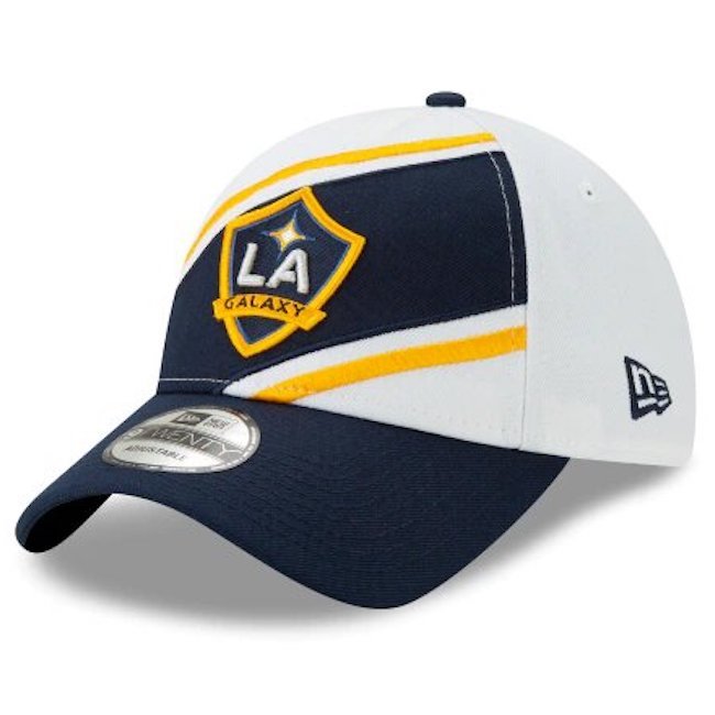 New Era LA Galaxy Jersey Hook Home 920 Adjustable Hat - White-Navy