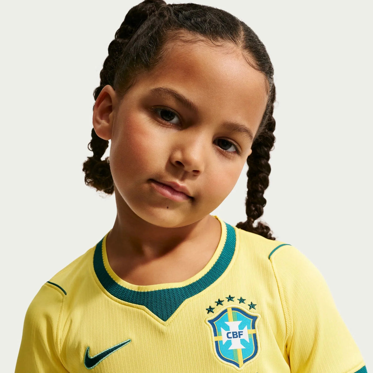 Nike 2026 Brazil Little Kids' Stadium Home Kit