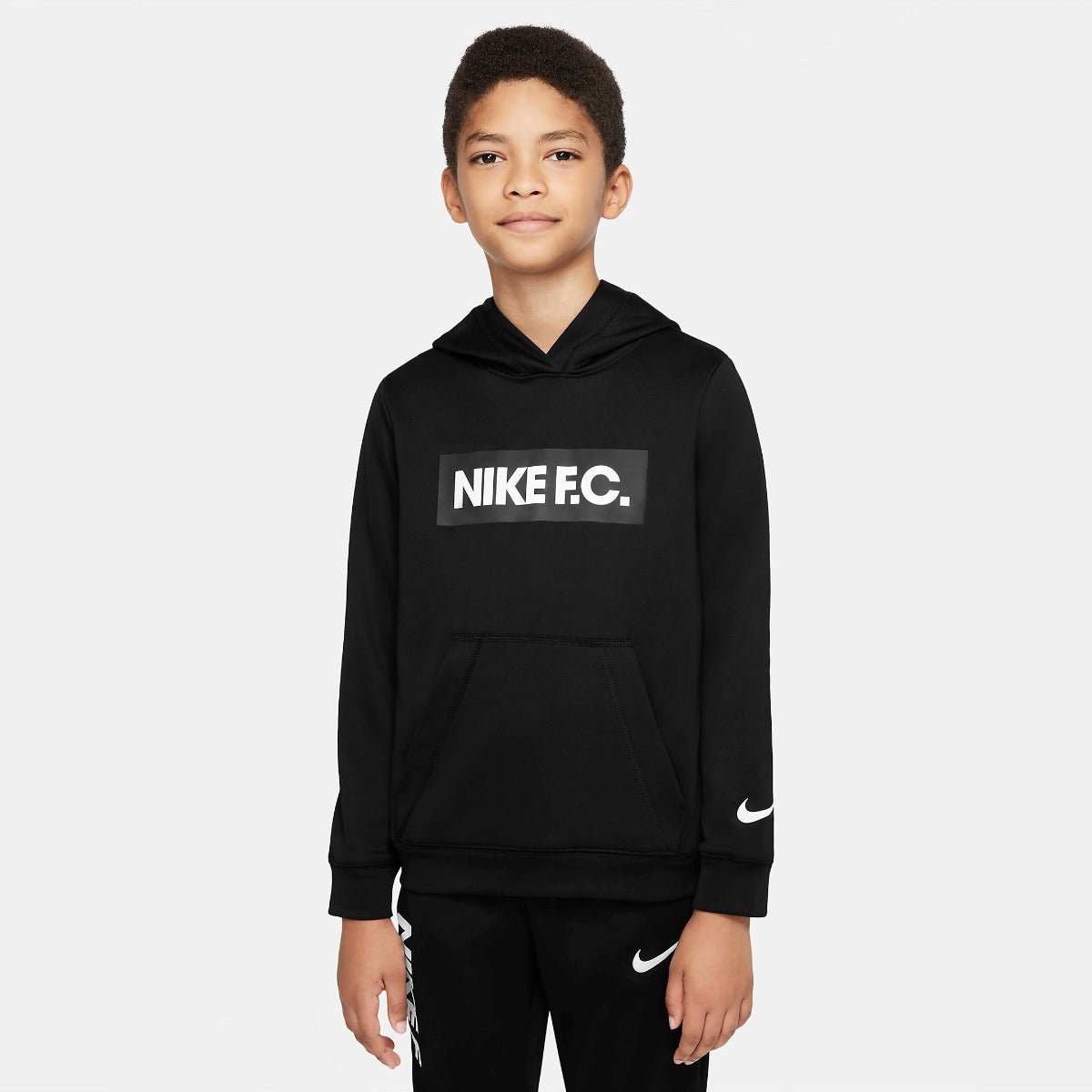Nike Youth DF FC Libero Hoodie - Black-White YL