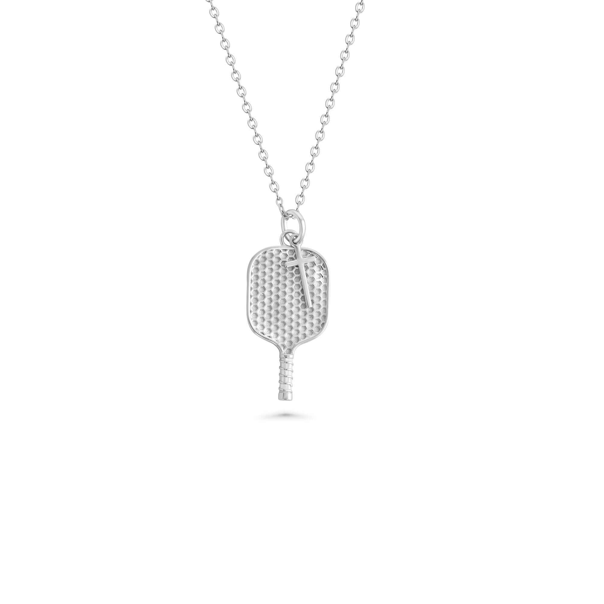 Pickleball Dangle Cross Necklace