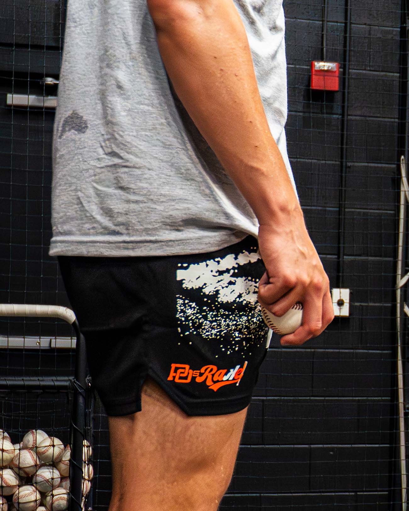 Youth PO Rake Mesh Shorts - Black