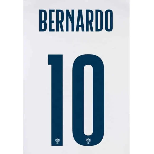 Portugal 2022-23 Away Bernardo #10 Jersey Name Set