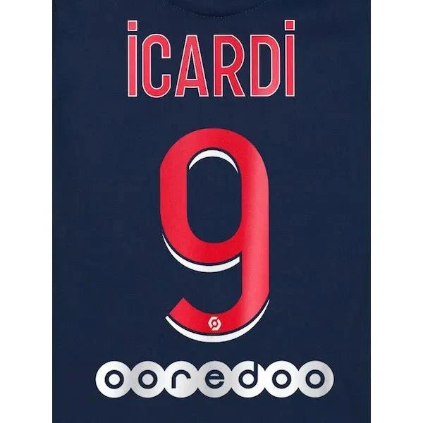 PSG 2020/21 Home Icardi #9 Jersey Name Set
