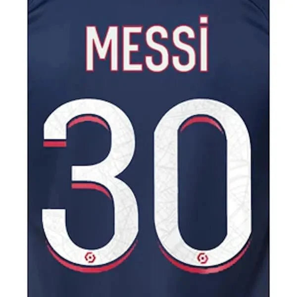 PSG 2023/24 Home Messi #10 Youth Jersey Name Set