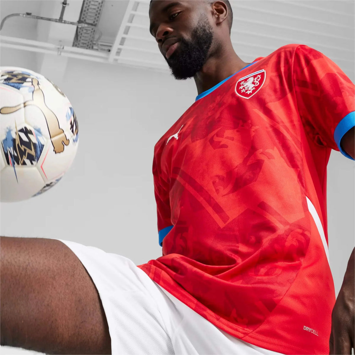 Puma 2024-25 Czech Republic Men's Stadium Home Jersey
