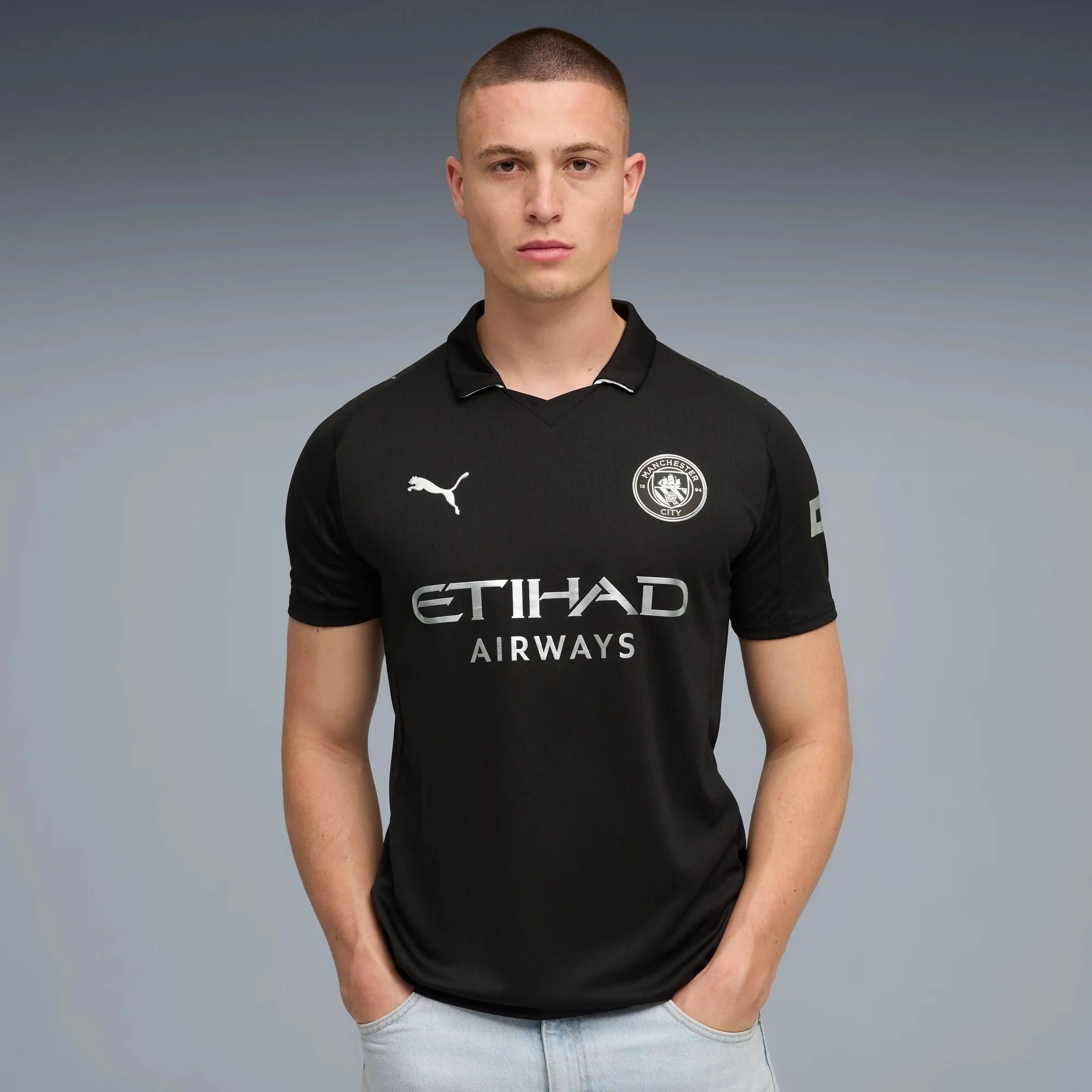 Puma 2025-26 Manchester City Men's Stadium Away Soccer Jersey