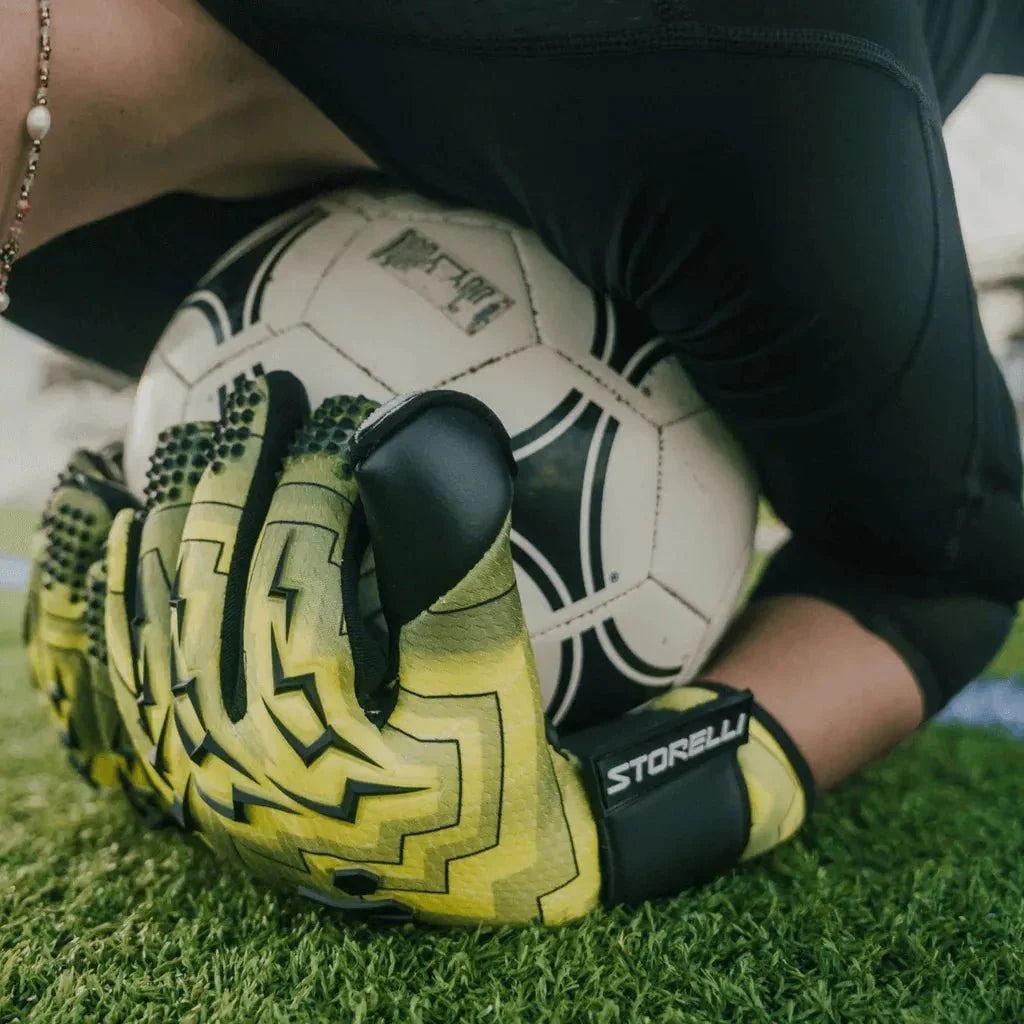 Storelli Lightning Storm Finger Spine Protection Goalkeeper Gloves