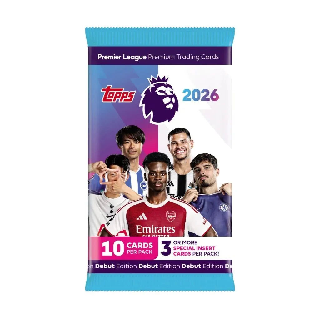Topps 2025-26 Premier League Debut Edition Cards PACK (10 Cards Each)