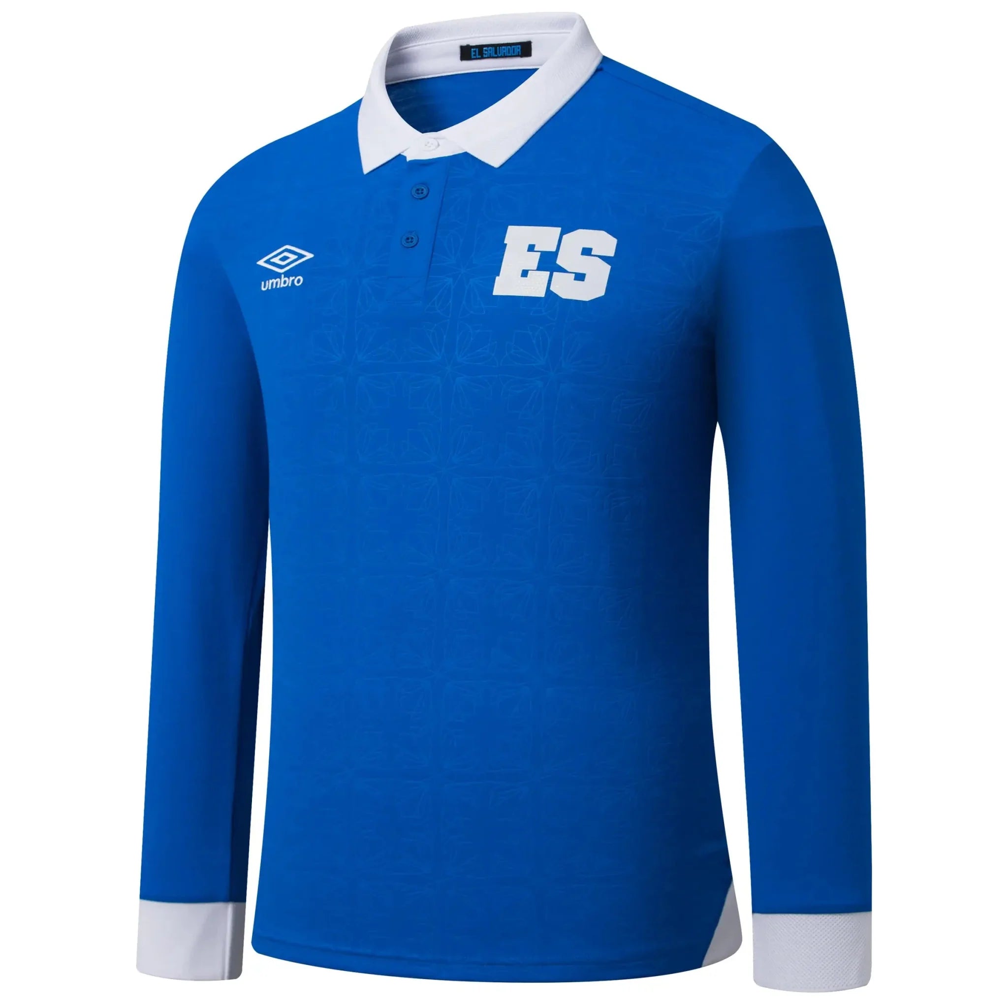 Umbro 2025-26 El Salvador Men's Stadium Home Long-Sleeve Soccer Jersey