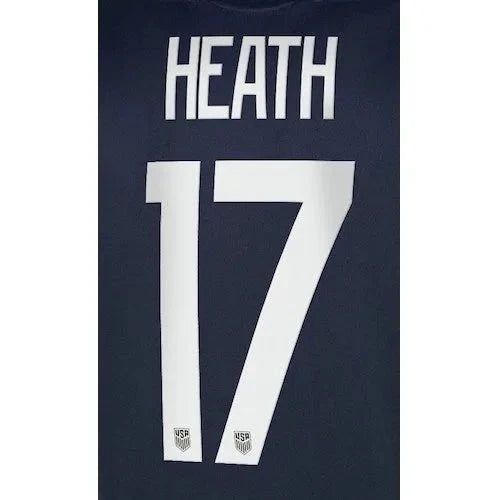 USWNT 2020/21 Away  Heath #17 Jersey Name Sets