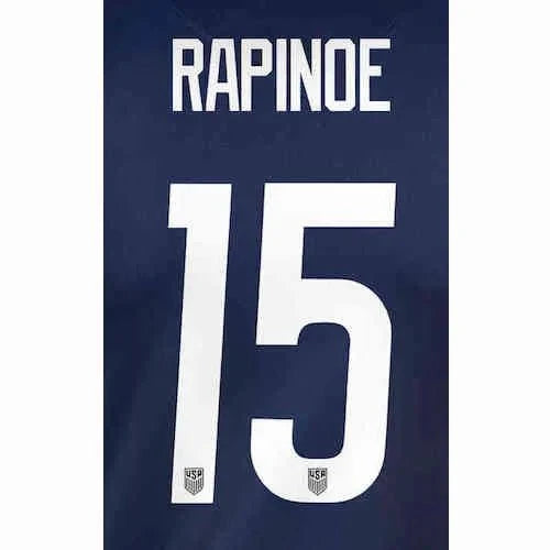 USWNT 2020/21 Away  Rapinoe #15 Jersey Name Sets