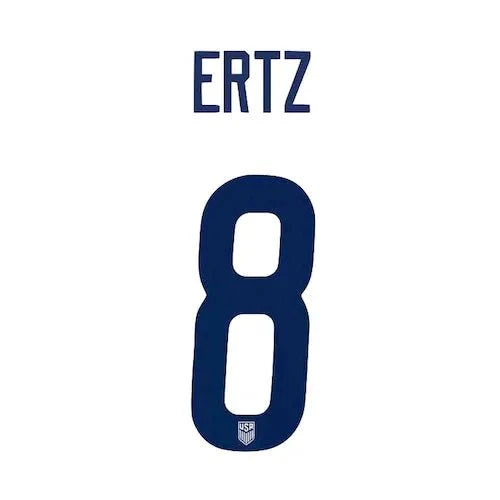 USWNT 2020/21 Home  Ertz #8 Jersey Name Sets