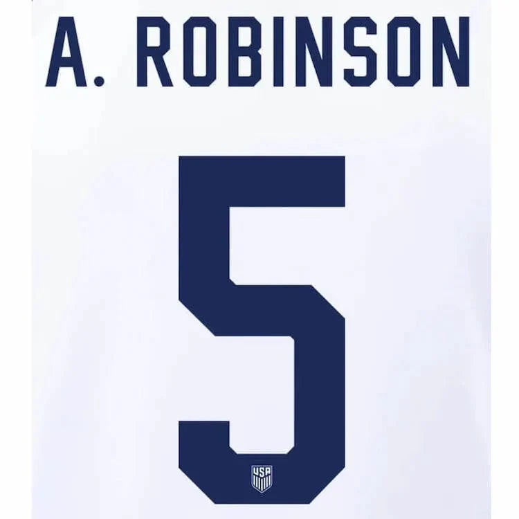 USMNT 2022-23 Home A. Robinson #5 Jersey Name Set