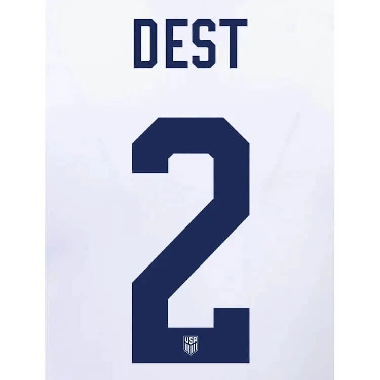 USMNT 2022-23 Home Dest #2 Jersey Name Set