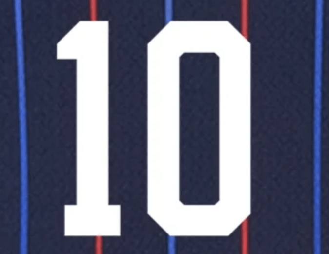 USWNT 2025 Away  G. HEAPS #10 Jersey Name Set 8"
