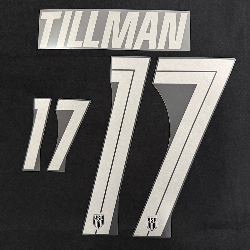 USMNT 2026- Away TILMAN #17 Official Name Set