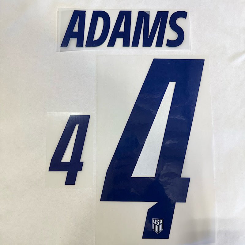 USMNT 2026- Home ADAMS #4 Official Name Set